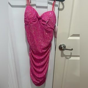 Pink Sequin Dress